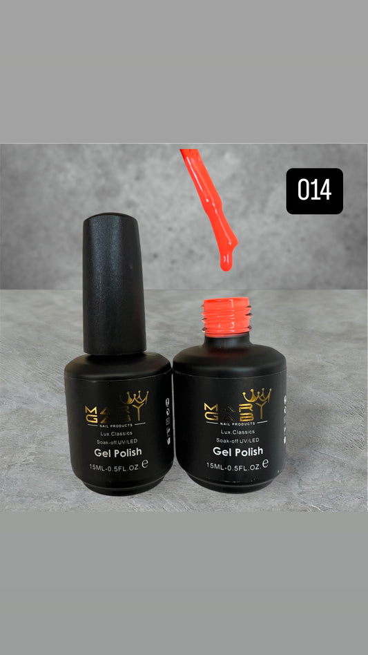 Gel Polish 15ml No. 014 Curado en Lámpara